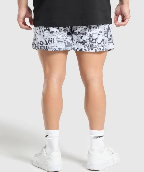 Printed Mesh 5" Shorts