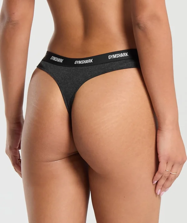 Rib High Rise Thong