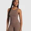 Ribbed Cotton Seamless Body Fit Tank