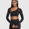 Ribbed Cotton Seamless Shrug