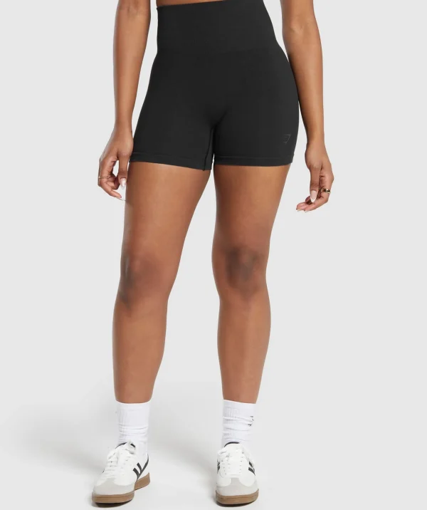 Ribbed Cotton Seamless Shorts