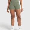 Ribbed Cotton Seamless Shorts