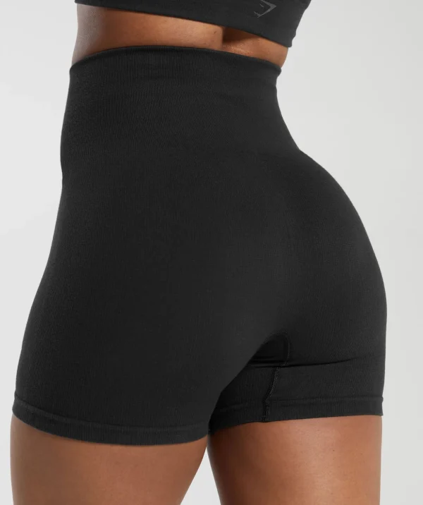 Ribbed Cotton Seamless Shorts