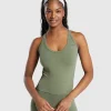 Ribbed Cotton Seamless Tank