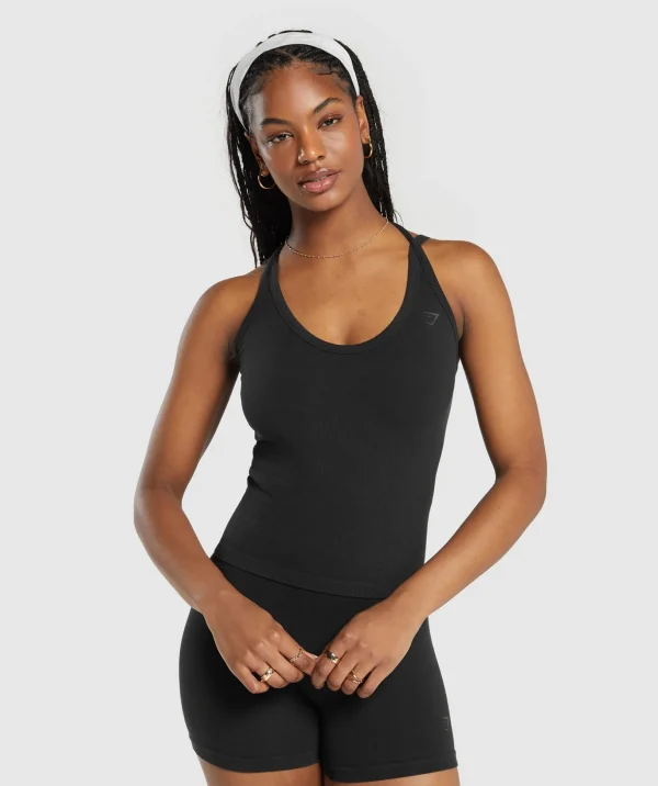 Ribbed Cotton Seamless Tank