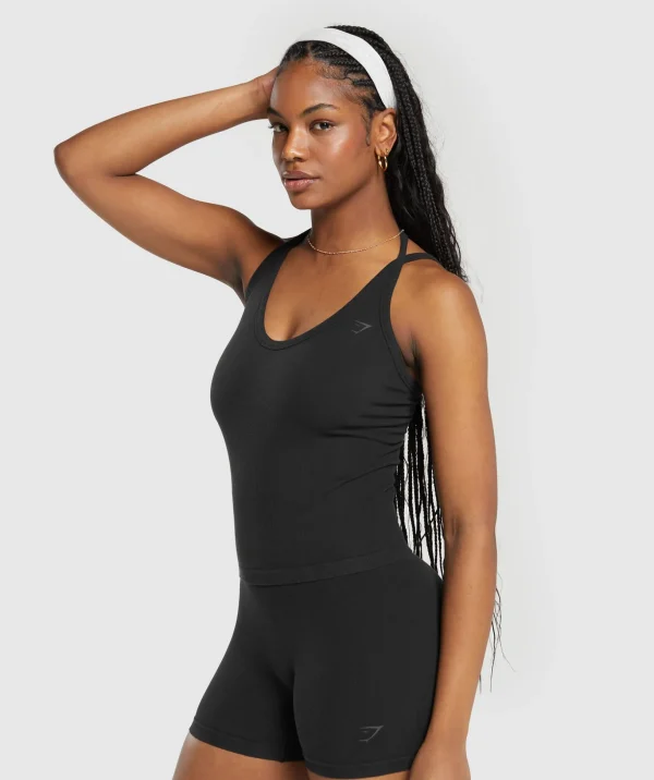 Ribbed Cotton Seamless Tank