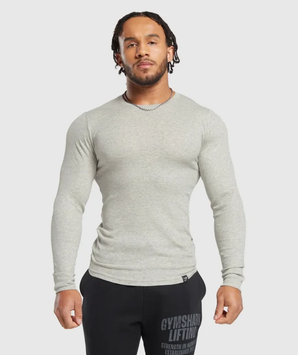 Ribbed Long Sleeve T-Shirt