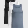 Ribbed Tank 3PK