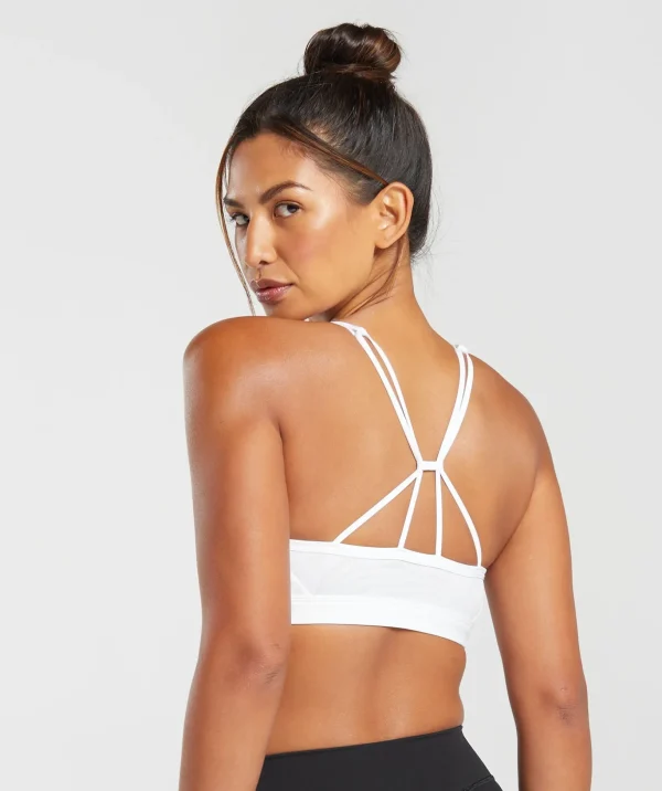 Ruched Strappy Sports Bra