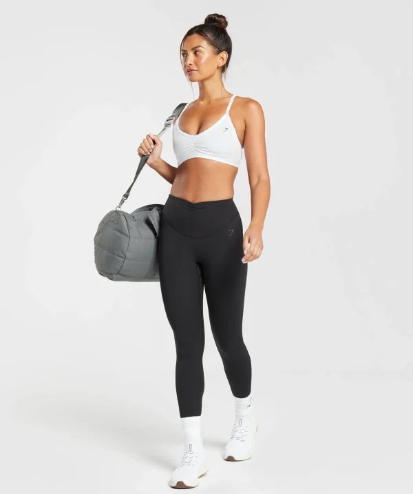 Ruched Strappy Sports Bra