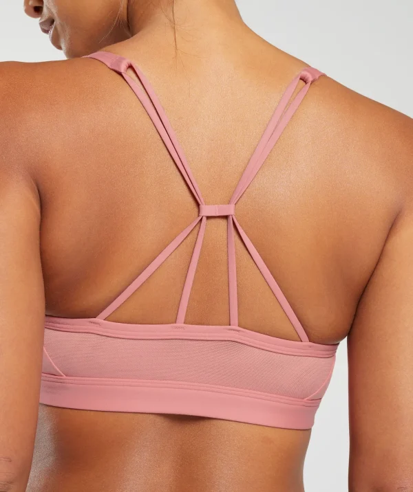 Ruched Strappy Sports Bra