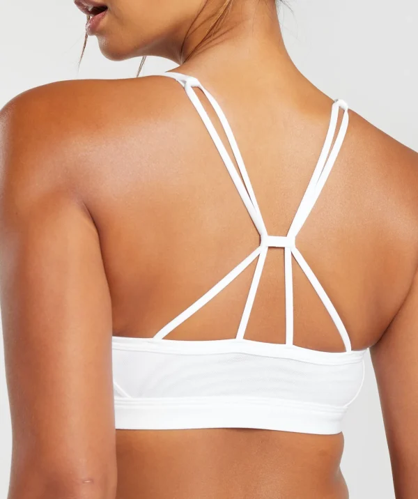 Ruched Strappy Sports Bra