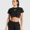 Running Graphic Crop Top