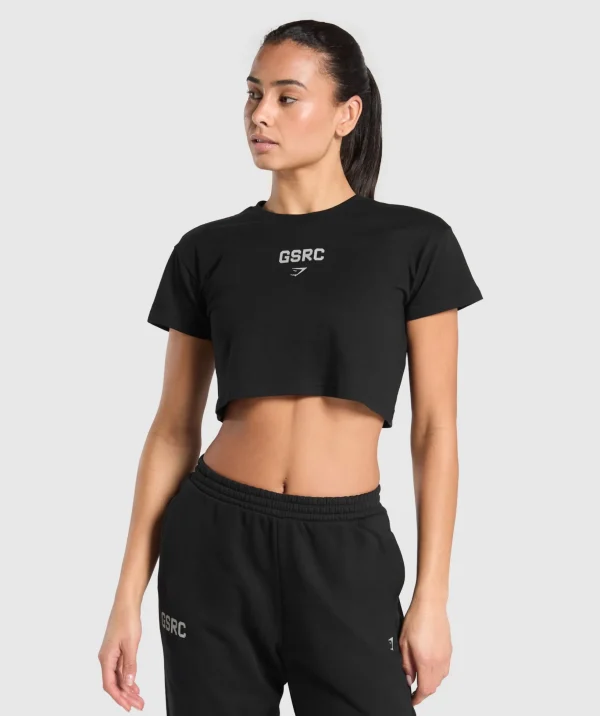 Running Graphic Crop Top