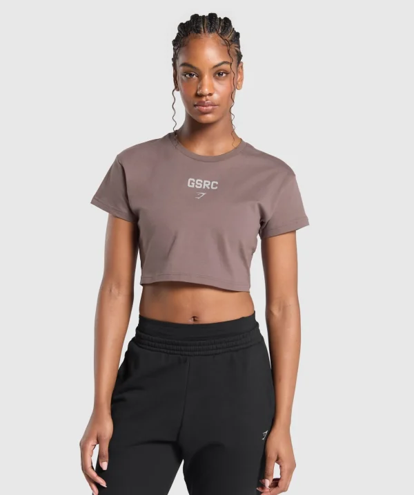 Running Graphic Crop Top