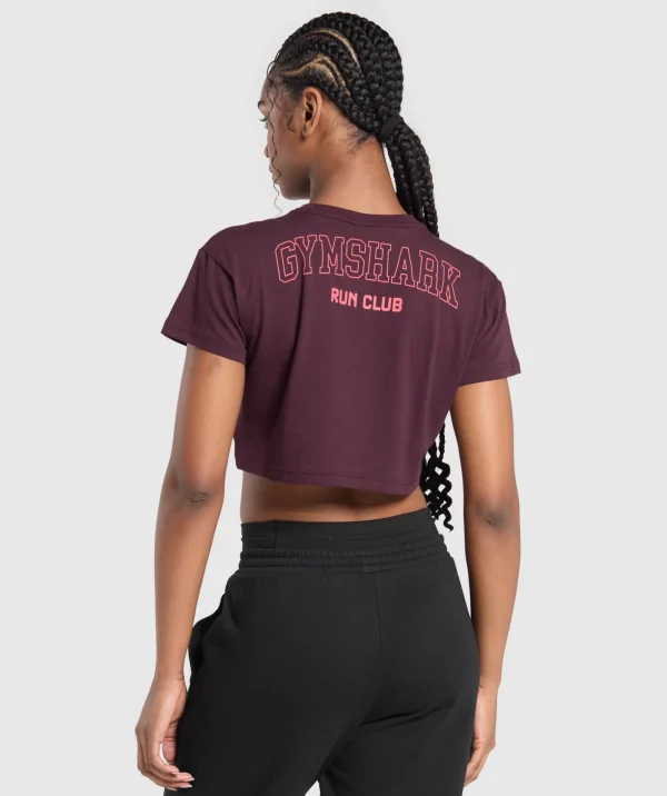 Running Graphic Crop Top