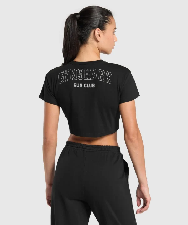 Running Graphic Crop Top