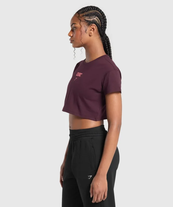 Running Graphic Crop Top