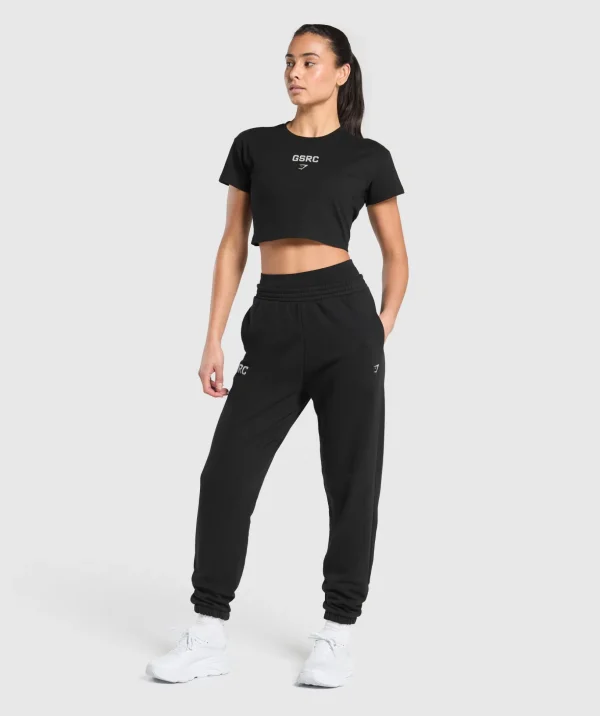 Running Graphic Crop Top