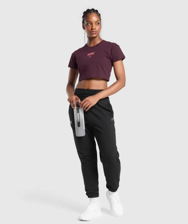 Running Graphic Crop Top