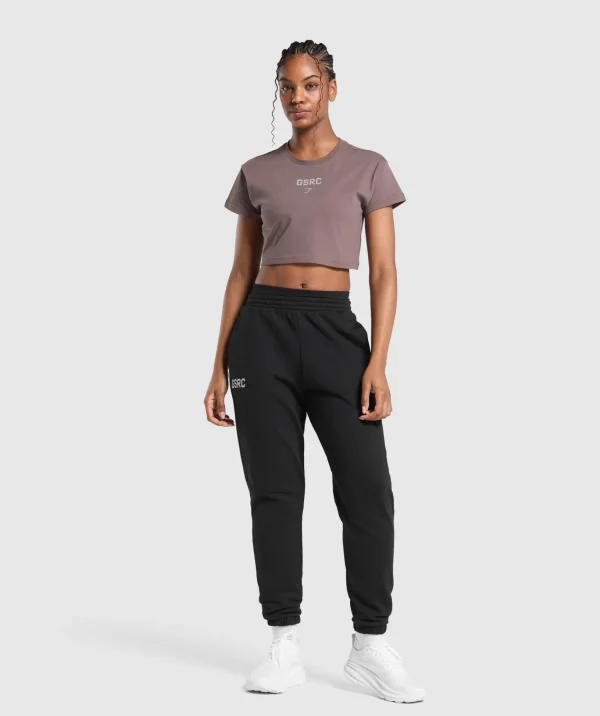 Running Graphic Crop Top