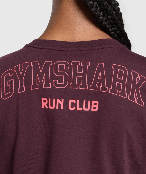 Running Graphic Crop Top