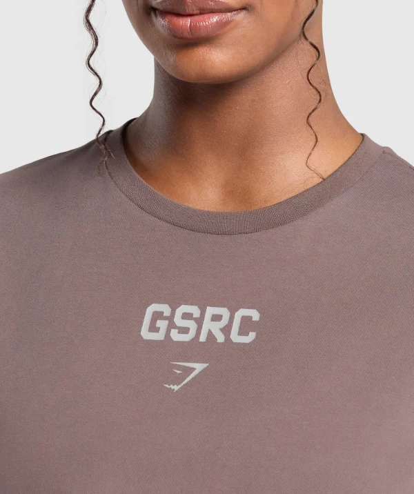 Running Graphic Crop Top