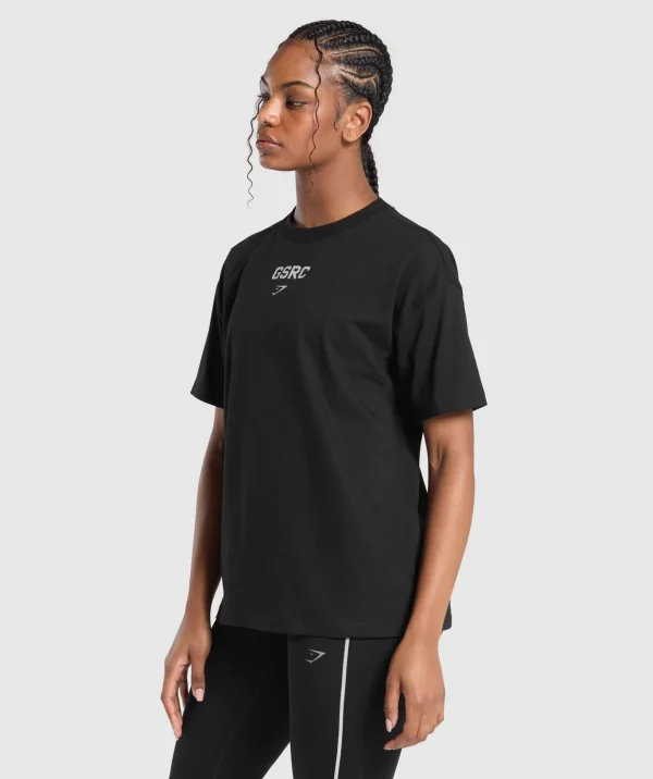 Running Graphic Oversized T-Shirt