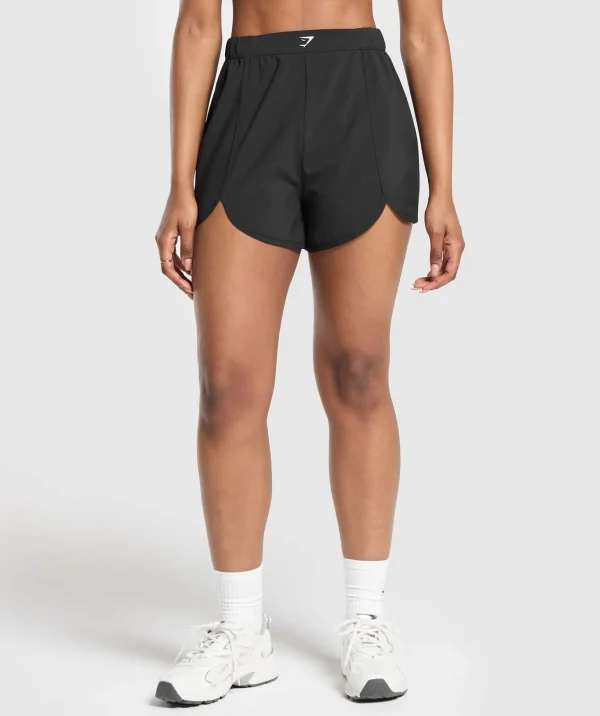 Scallop Hem Shaped Shorts