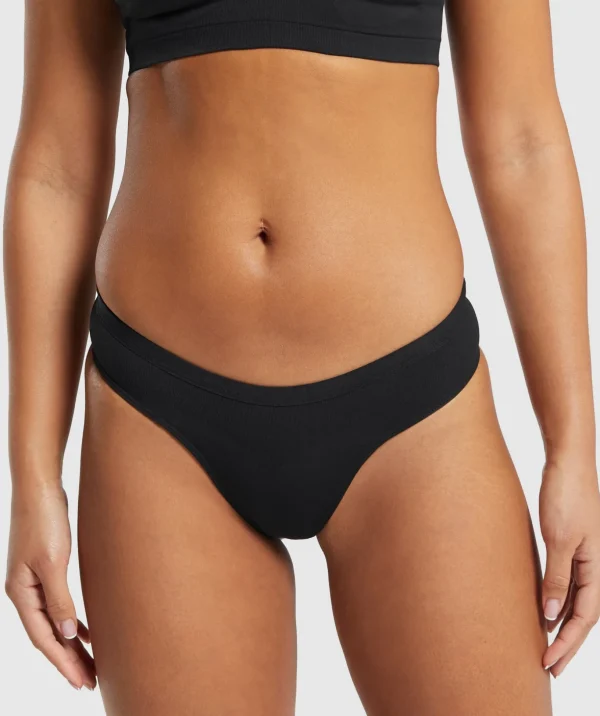 Seamless Dipped Front Thong