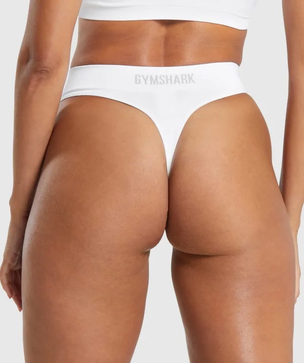 Seamless High Leg Thong