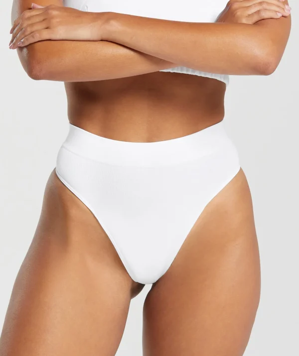 Seamless High Waisted Thong