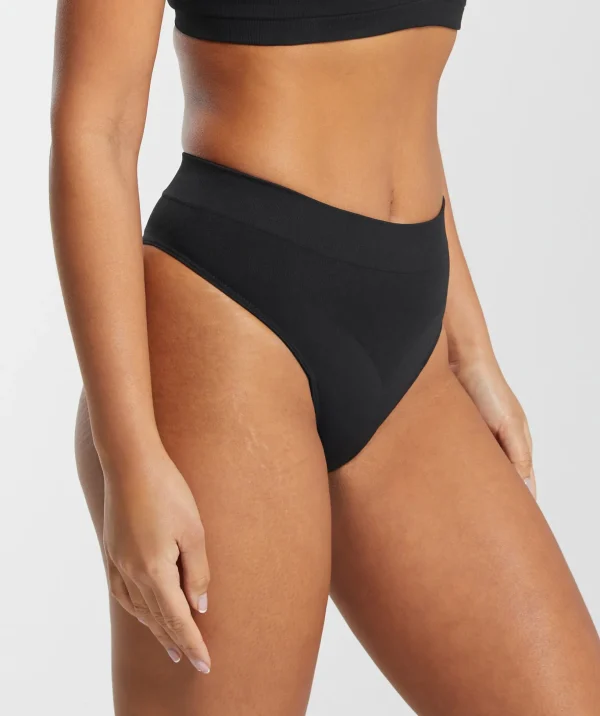 Seamless High Waisted Thong