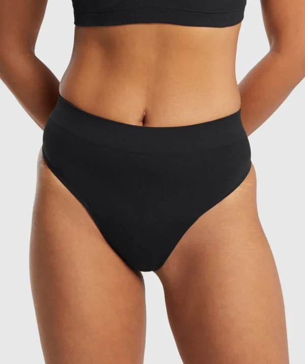 Seamless High Waisted Thong