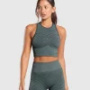 Sport Seamless Cropped Tank