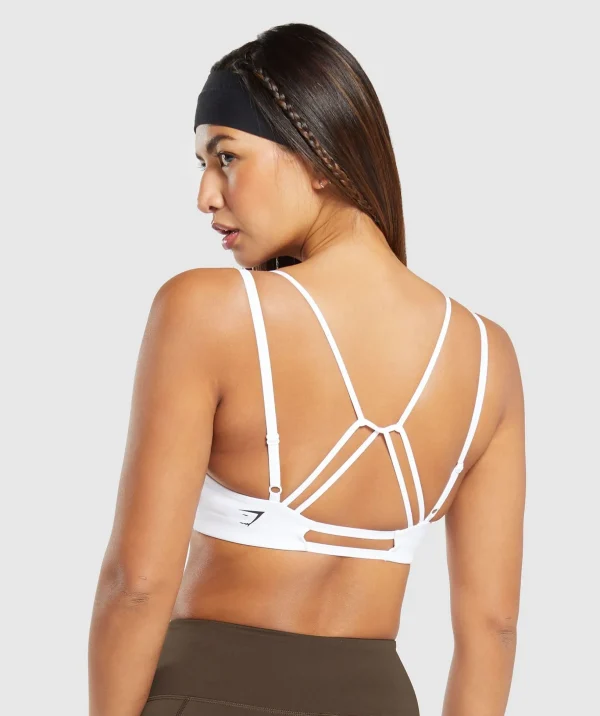 Strappy Back Light Support Sports Bra