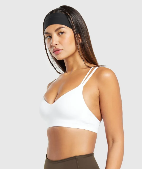 Strappy Back Light Support Sports Bra