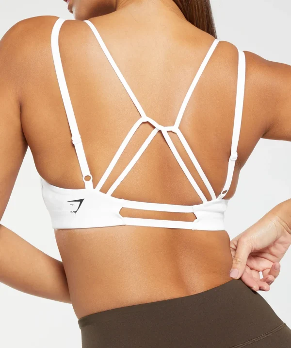 Strappy Back Light Support Sports Bra