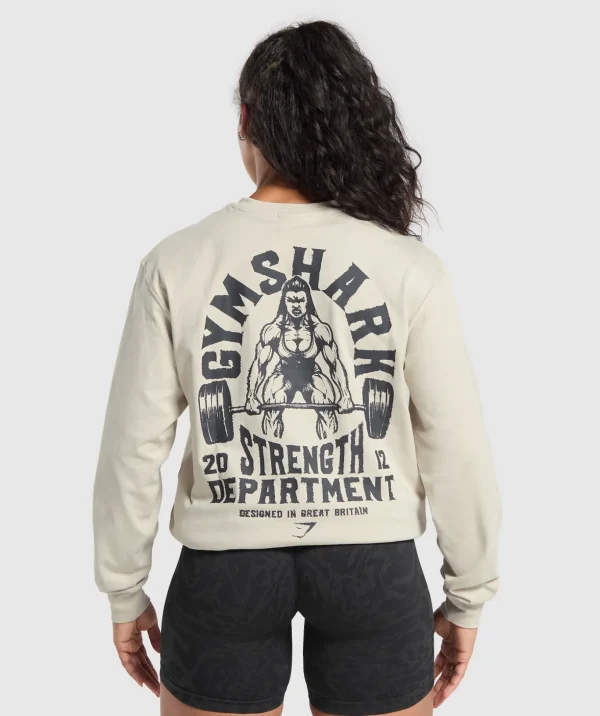 Strength Department Graphic LS Top