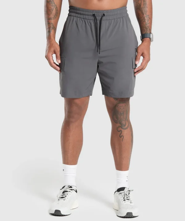 Stretch Woven Cargo Shorts