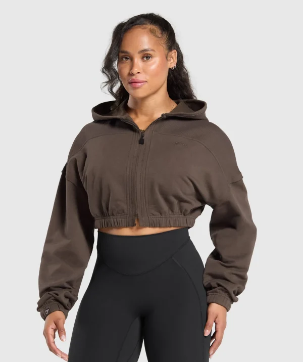 Superset Crop Zip Hoodie