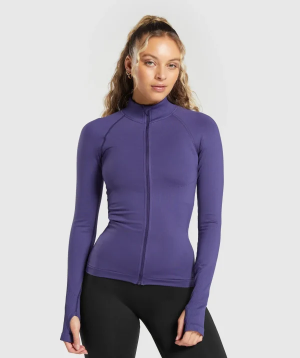 Sweat Seamless Zip Up Jacket