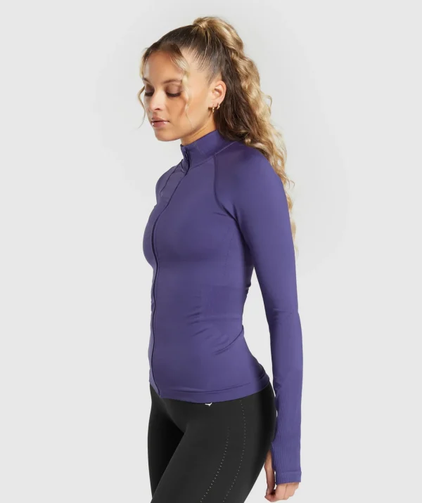 Sweat Seamless Zip Up Jacket