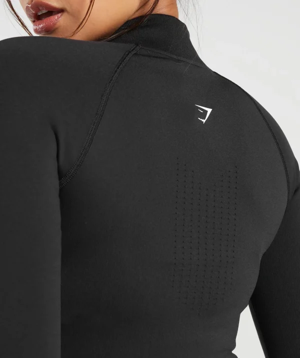 Sweat Seamless Zip Up Jacket