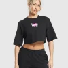 Tattoo Oversized Crop Top