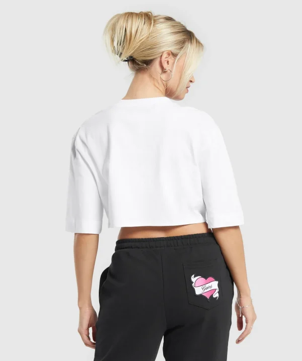 Tattoo Oversized Crop Top