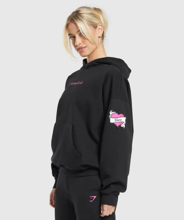 Tattoo Oversized Hoodie