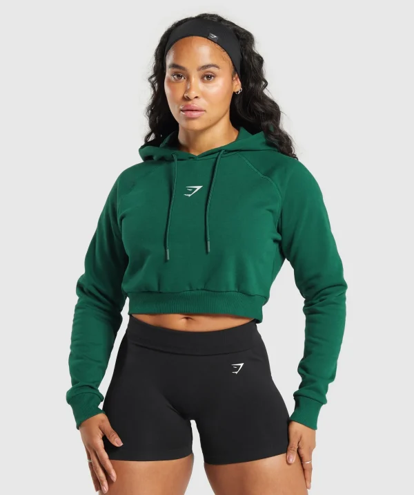 Training Department Graphic Cropped Hoodie