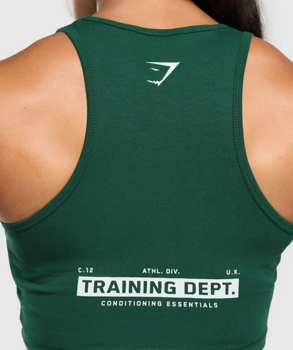 Training Department Graphic Cropped Tank