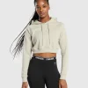 Training Fleece Cropped Hoodie